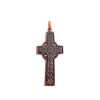 Крест литой с четырех-ременной плетенкой (медь)