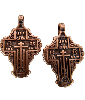 Крест литой «Царь славы» №4 (медь)