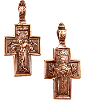 Крест литой двухсторонний 38х19 мм (медь)